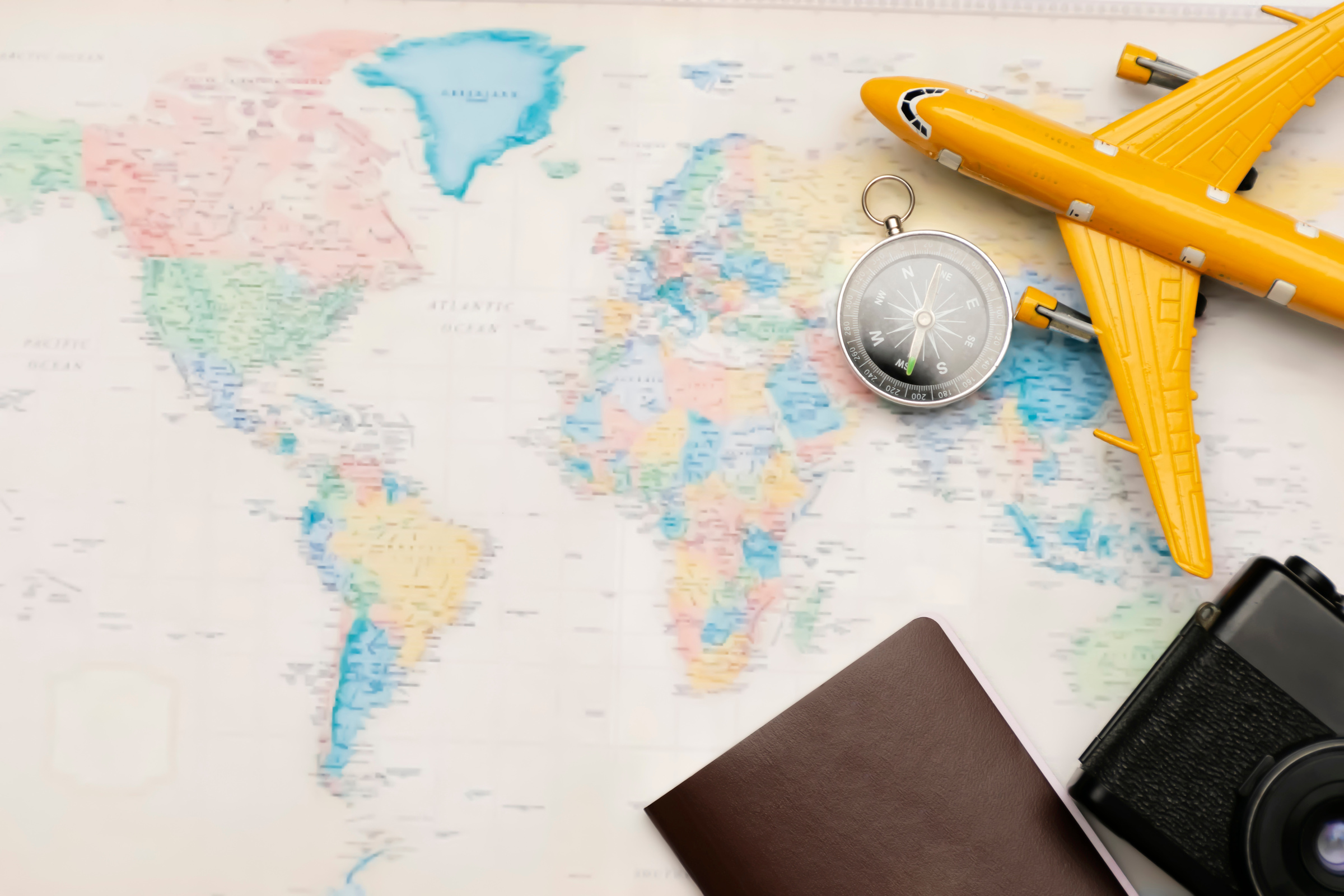 Concept Travel Tourism, Space to Enter Text.